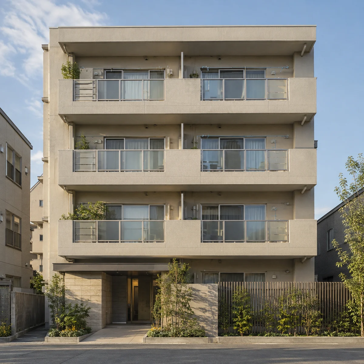 マンション塗装の対象となる建物のイメージ